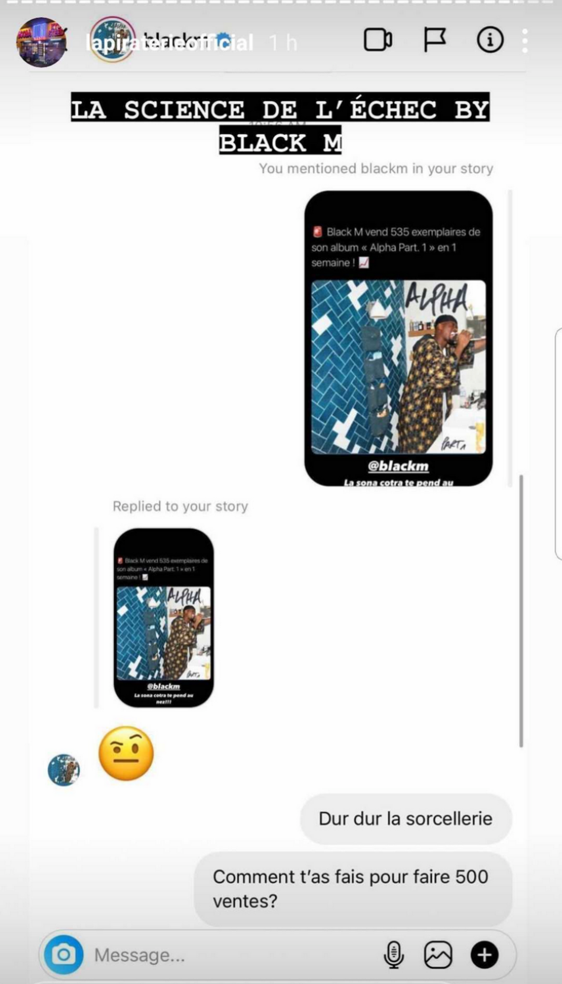 Capture d'écran IG